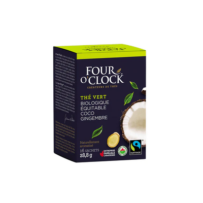 Four o clock -thé vert coco gingembre bio - 16sachets