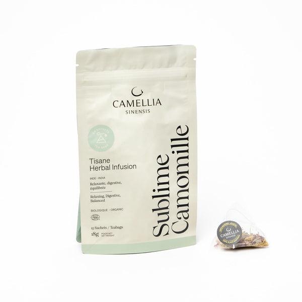 Camellia sinensis Tisane Camomille bio, 15 sachets