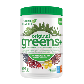 Genuine health - greens+ original non sucré 208 g