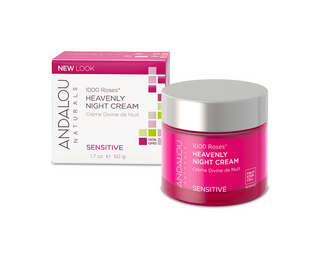 Andalou naturals - crème de nuit sensible céleste 1000 roses 50 ml