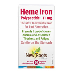 New roots - Fer héminique de polypeptide 11 mg - 30 vcaps