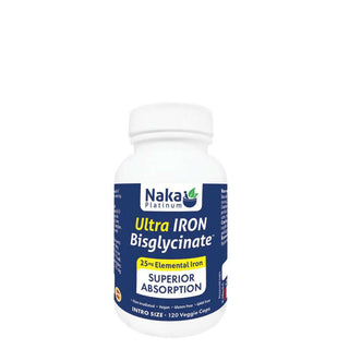 Naka - Platinum ultra iron (fer) bisglycinate - 120 vcaps