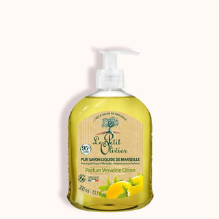 Le petit olivier - Savon pur liquide de marseille : verveine citron - 300 ml