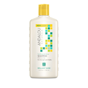 Andalou naturals - shampooing brillant au tournesol et aux agrumes 340 ml