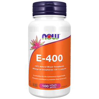 Now - vitamine e-400 ui tocophérols mélangés - 100 gélules