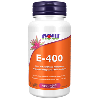 Now - Vitamine e-400 ui tocophérols mélangés - 100 gélules