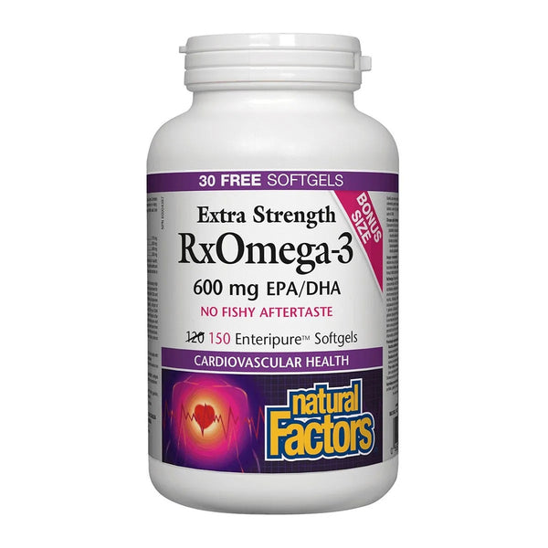 Natural factors Rxoméga-3 extra-Fort, 150 gélules