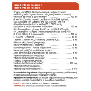 Genuine health - clear focus- concentration 60 vcaps.
