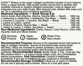 Aura - booster de collagène végétalien pastèque d'été 180 g