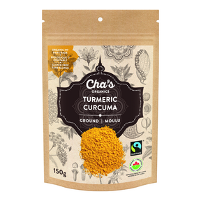 Cha's organics - turmeric, ground 150 g/unité