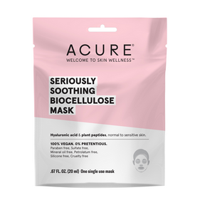 Acure - 12x masque en gel de biocellulose apaisant - emballage de 1chaq