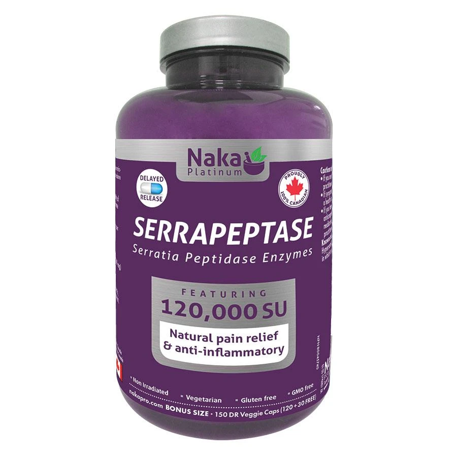 Naka - serrapeptase - 150  vcaps