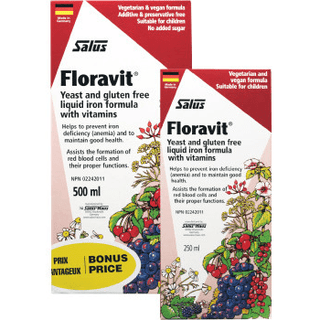 Salus - floravit sans gluten et sans levure duo 500 ml + 250 ml.