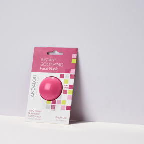 Andalou naturals - masque de beauté apaisant instantané, 1000 rosiers à l'eau de rose 6 x 8 g.