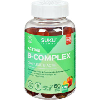 Suku - complexe b actif / pêche - 60 gélifiés.