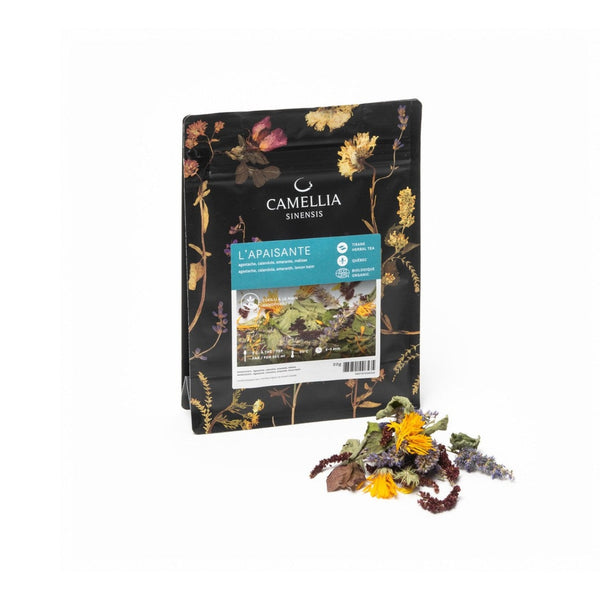 Camellia sinensis Camellia sinensis - Tisane l'apaisante bio - Tisane fleurie - Stress, sommeil & digestion - Sac 20g