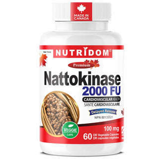 Nutridom premium - Nattokinase 2000 fu 100 mg - 60 gvégétales