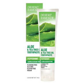 Desert essence - dentifrice à l' aloès et arbre à thé (sans carraghénane) - 176 g.