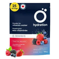O hydration - Mélange de boisson  d'hydratation fraise et baies - 100 g