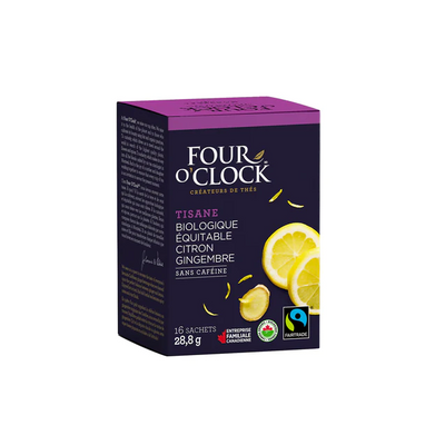 Four o clock -  tisane citron gingembre bio - 16sachets
