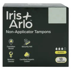 Iris + arlo -  Tampon super sans applicateur - Boite de 18
