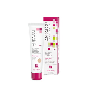 Andalou naturals - Sensitive 1000 roses cc color + correcte beige spf 30 -  58 ml