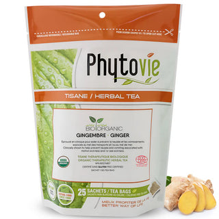 Phytovie - Tisane gingembre (mal de transport) bio - 25 sachets