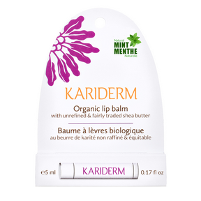 Kariderm - baume à lèvre bio à la menthe 5 ml