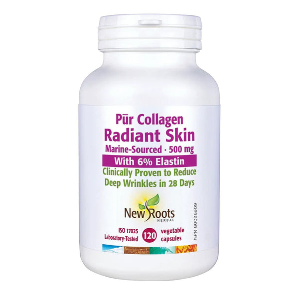 New roots herbal Pur collagène peau radieuse, 500 mg · 120 capsules végétales