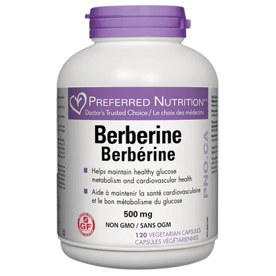 Preferred nutrition - berberine 500mg - 120 vcaps