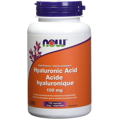 Now - acide hyaluronique 100mg - 120 vcaps