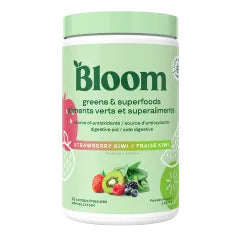 Bloom - Aliments verts et superaliments (saveur fraise kiwi) - 132 g