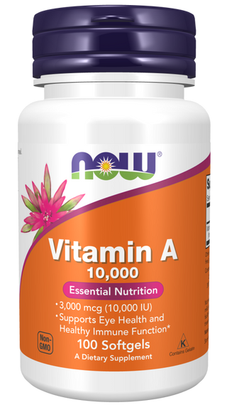 Now - vitamine a 10,000ui - 100 sgél.
