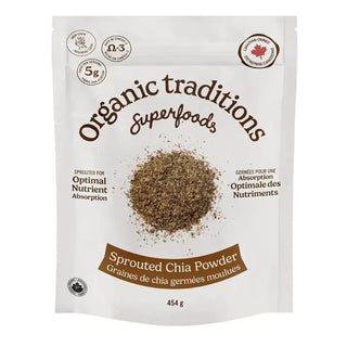 Organic traditions - Graines de chia germées moulues - 454g