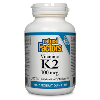 Natural factors - Vitamine k2 (100 mcg)