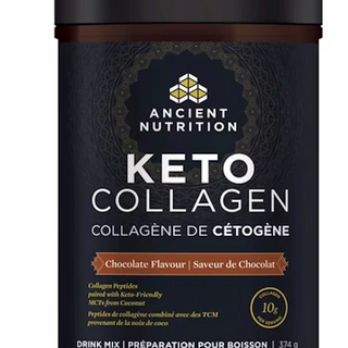 Ancient nutrition - collagène de cétogène au  chocolat 374 g.