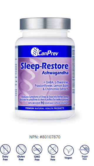 Canprev - sleep restore ashwagandha 90 vcaps