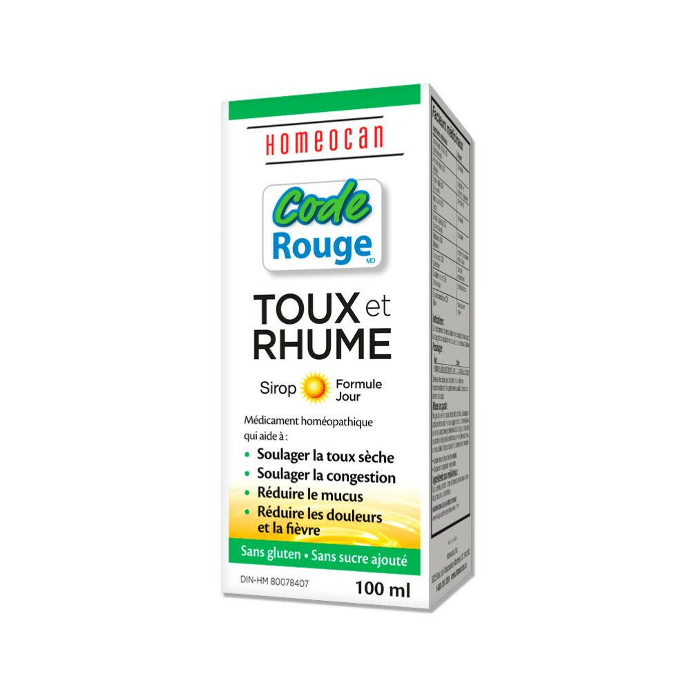 Code rouge - sirop toux & rhume : jour - 250 ml | Gagné en Santé