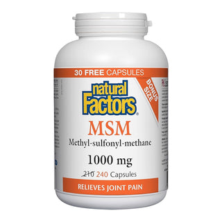 Natural factors - msm - méthyl-sulfonyl-méthane 1000 mg