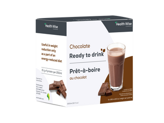Health wise - shake pret a boire au chocolat 6 x 250ml