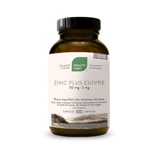 Health first - zinc plus cuivre 50mg - 100 caps