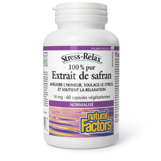 Natural factors - Ext. de safran 100% pur 14mg - 60 vcaps