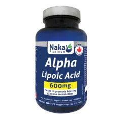 Naka - Platinum alpha lipoic acid  600mg - 75 caps