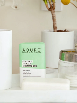 Acure - shampoing solide à la noix de coco et à l'argan 140 g