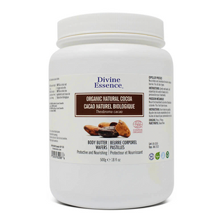 Divine essence - Beurre corporel : cacao naturel (pastilles)  bio - 500g