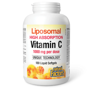 Natural factors - vit c liposomale 1000mg - 180 gel.