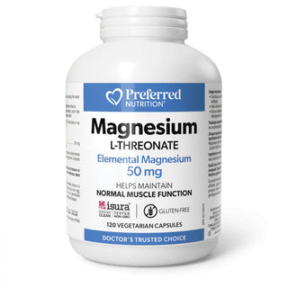 Preferred nutrition - L-Threonate de magnesium - 120 vcaps