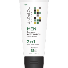 Andalou naturals - lotion corporelle énergisante pour hommes 251 ml.