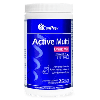 Canprev - mélange multi-boissons actif - myrtille juteuse 219 g.