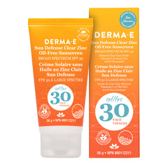 Derma e - Crème solaire sans huile au zinc clair sun defense spf30   - 56 g